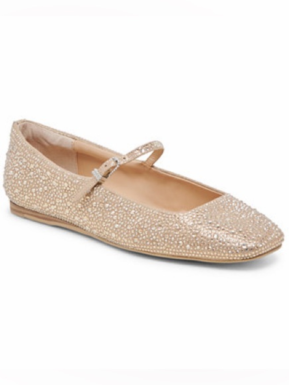 Dolce Vita Reyes Crystal Flats in light gold